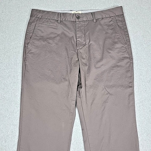 Perk Pants Men's 35 x 30 Feel Good Chinos Coffee Brown Slim Fit + Stretch Office - Picture 6 of 14